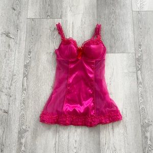La Senza | Hot pink lingerie with ruffles